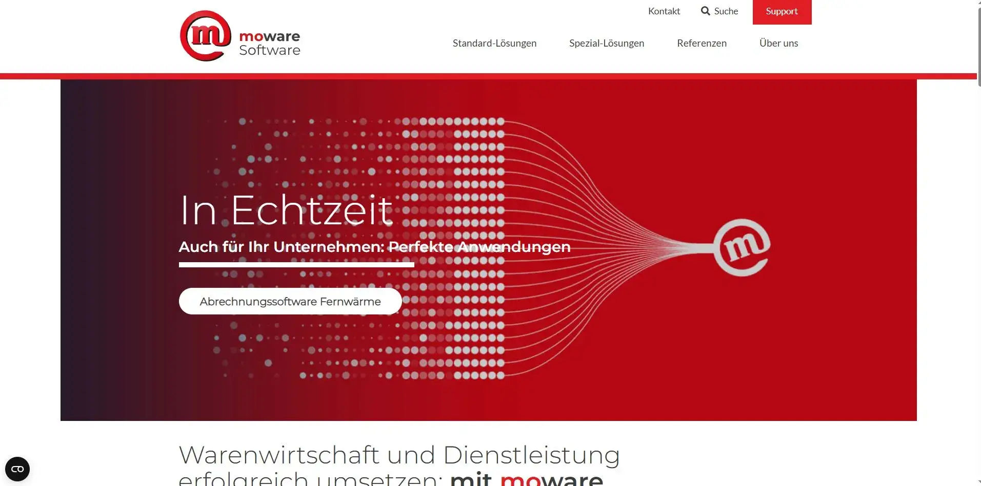 MoWare Software Website Screenshot